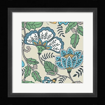 Framed Namaste Floral I Print