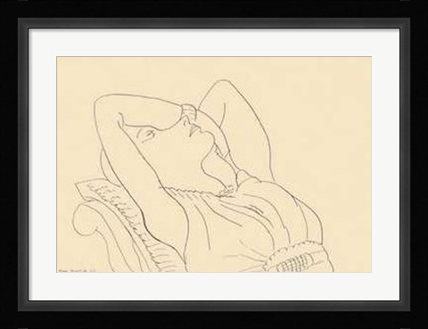 Framed Femme au Repos Print
