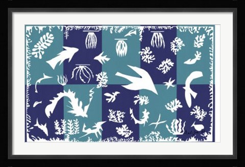 Framed Polynesie la Mer Print