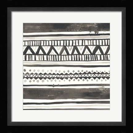 Framed Tribal Echo I Print