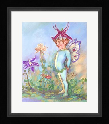 Framed Columbine Elf Print