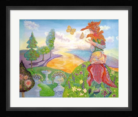 Framed Flower Goddess Print