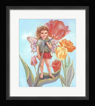 Framed Tulip Fairy Print