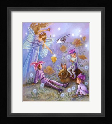 Framed Birth Of A Rose Print