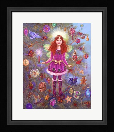Framed Christmas Tree Fairy Print