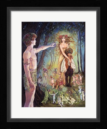Framed Oberon And Titania Print