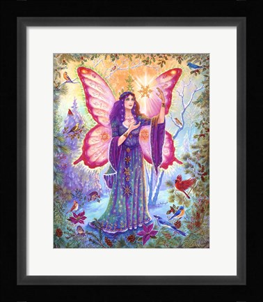 Framed Winter Fairy Print