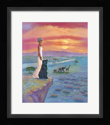 Framed African Queen Print