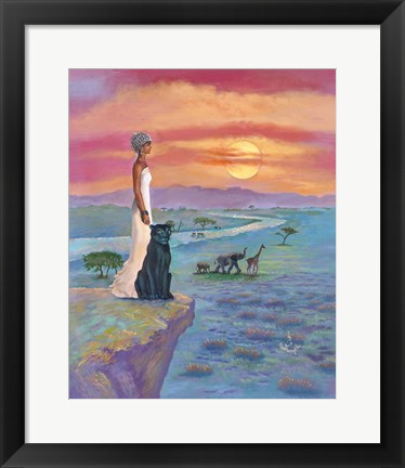 Framed African Queen Print