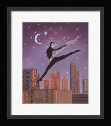 Framed Art Deco Leap Print