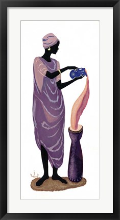 Framed Woman Pouring - Left Print