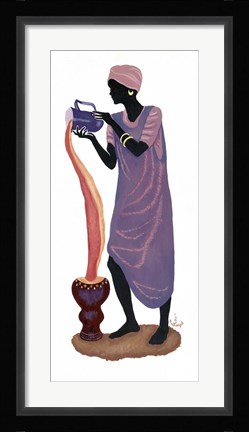 Framed Woman Pouring - Right Print