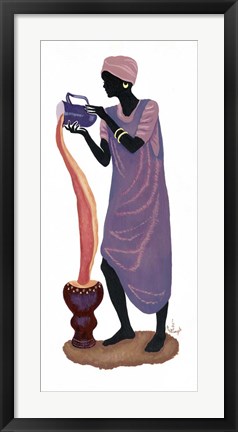 Framed Woman Pouring - Right Print