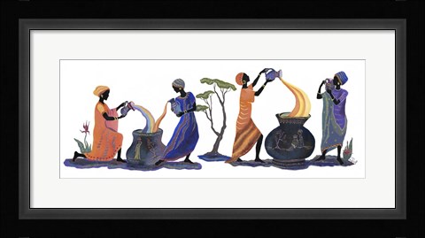 Framed Women Pouring Print