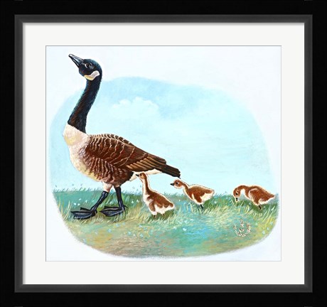 Framed Mother Goose Print