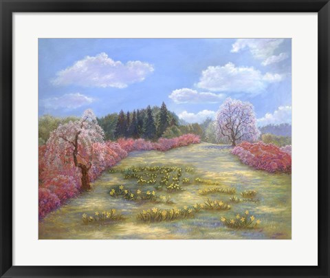 Framed Azalea Meadow Print