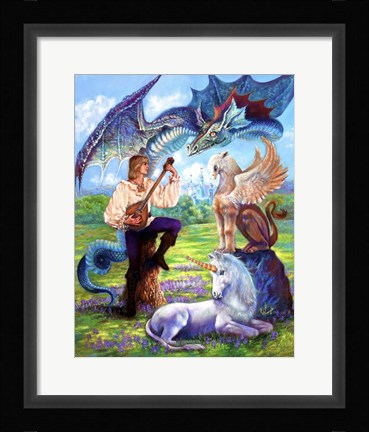 Framed Song Of Fantasy Print