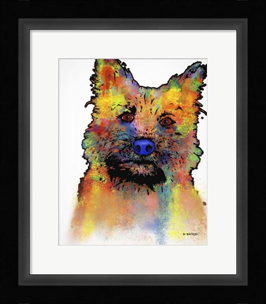 Framed Cairn Terrier 1 Print