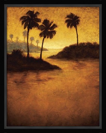 Framed Lagoon II Print