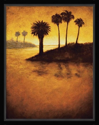 Framed Lagoon I Print