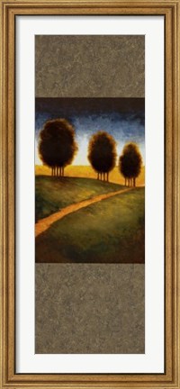 Framed Lighted Path I Print