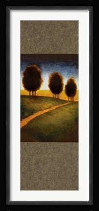 Framed Lighted Path I Print