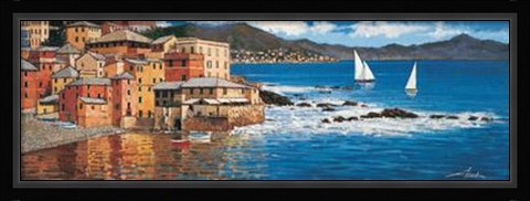 Framed Borgo Marinaro Print