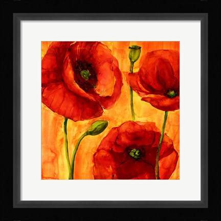Framed Coquelicots IV Print