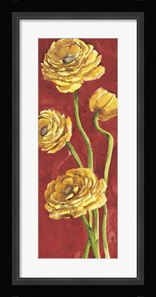Framed Ranuncoli in Rosso Print