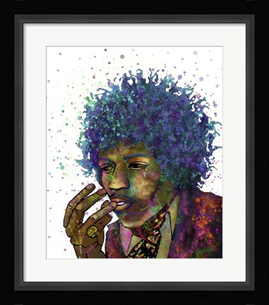 Framed Jimi Hendrix I Print
