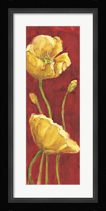 Framed Papaveri in Rosso Print