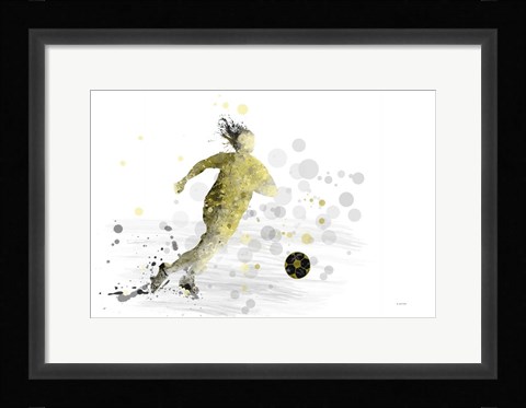 Framed Soccer Player 9 Print