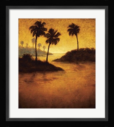 Framed Lagoon II Print
