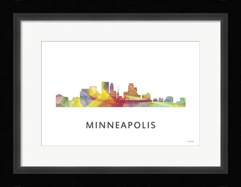 Framed Minneapolis Minnesota Print