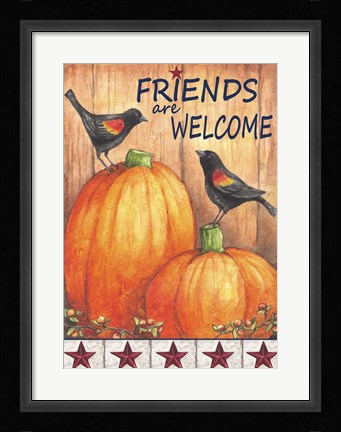 Framed Friends Welcome Print