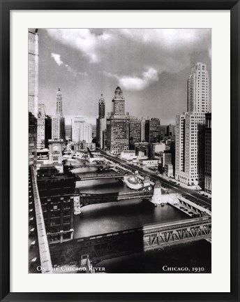 Framed On the Chicago River, c.1930 Print