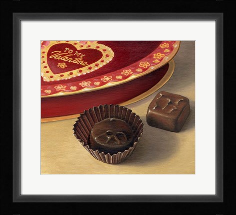 Framed Apple Valentine Candy Print