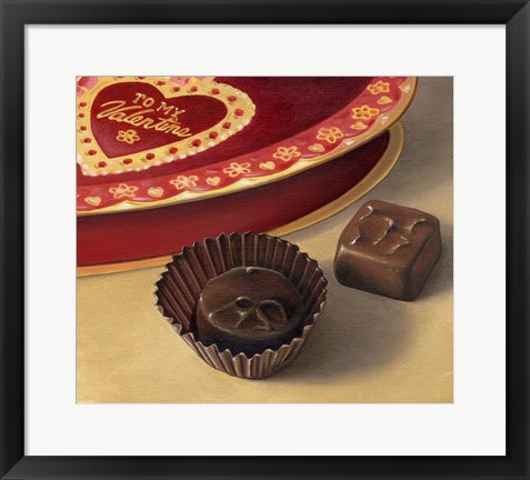 Framed Apple Valentine Candy Print