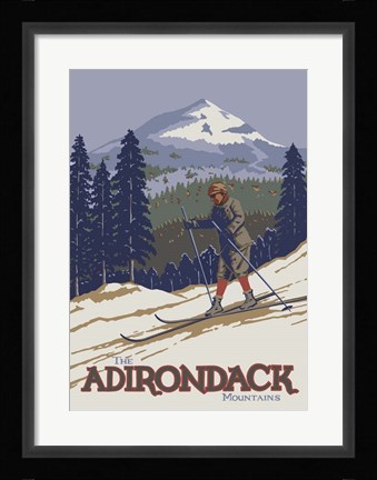 Framed Apple Adirondack Print