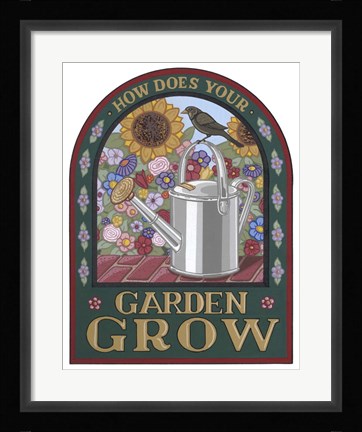 Framed Apple Garden Grow Print