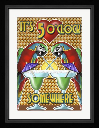 Framed Five O'clock 2 Print