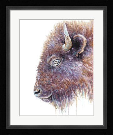Framed Spirit of the West Buffalo Print