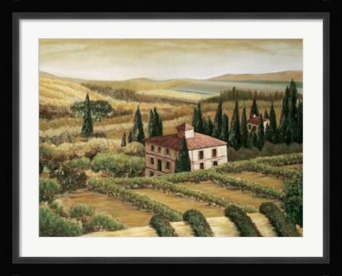 Framed Vintage Sunrise I Print