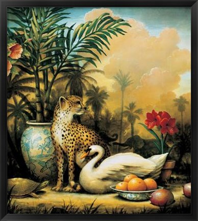 Framed Peaceable Kingdom Print