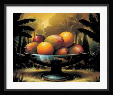 Framed Kevin Sloan - Tropical Harvest Size 31.5x23.75 Print