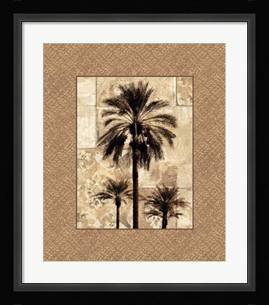 Framed Palm Paradise I Print