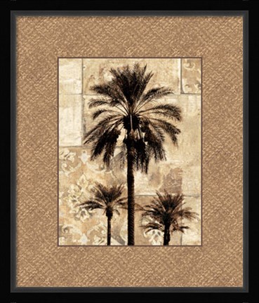 Framed Palm Paradise I Print