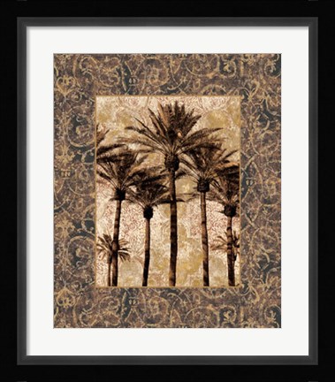 Framed Palm Collage II Print
