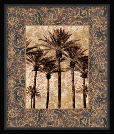 Framed Palm Collage II Print
