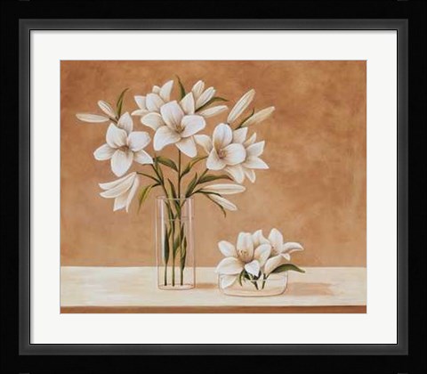 Framed Lis Blanches Print